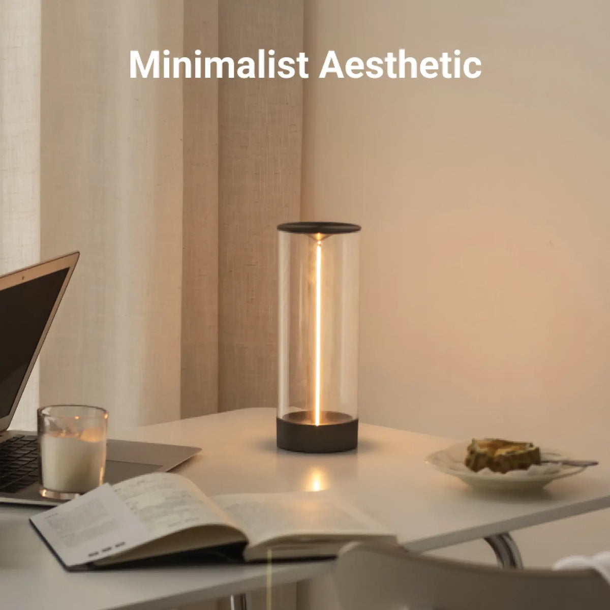 Minimalist Cordless LED Table Lamp Indoor Lighting - Tophatter Daily Deals
