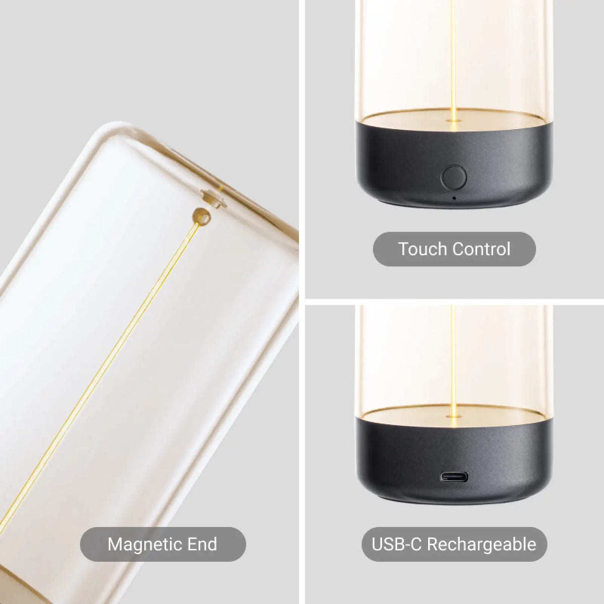 Minimalist Cordless LED Table Lamp Indoor Lighting - Tophatter Daily Deals