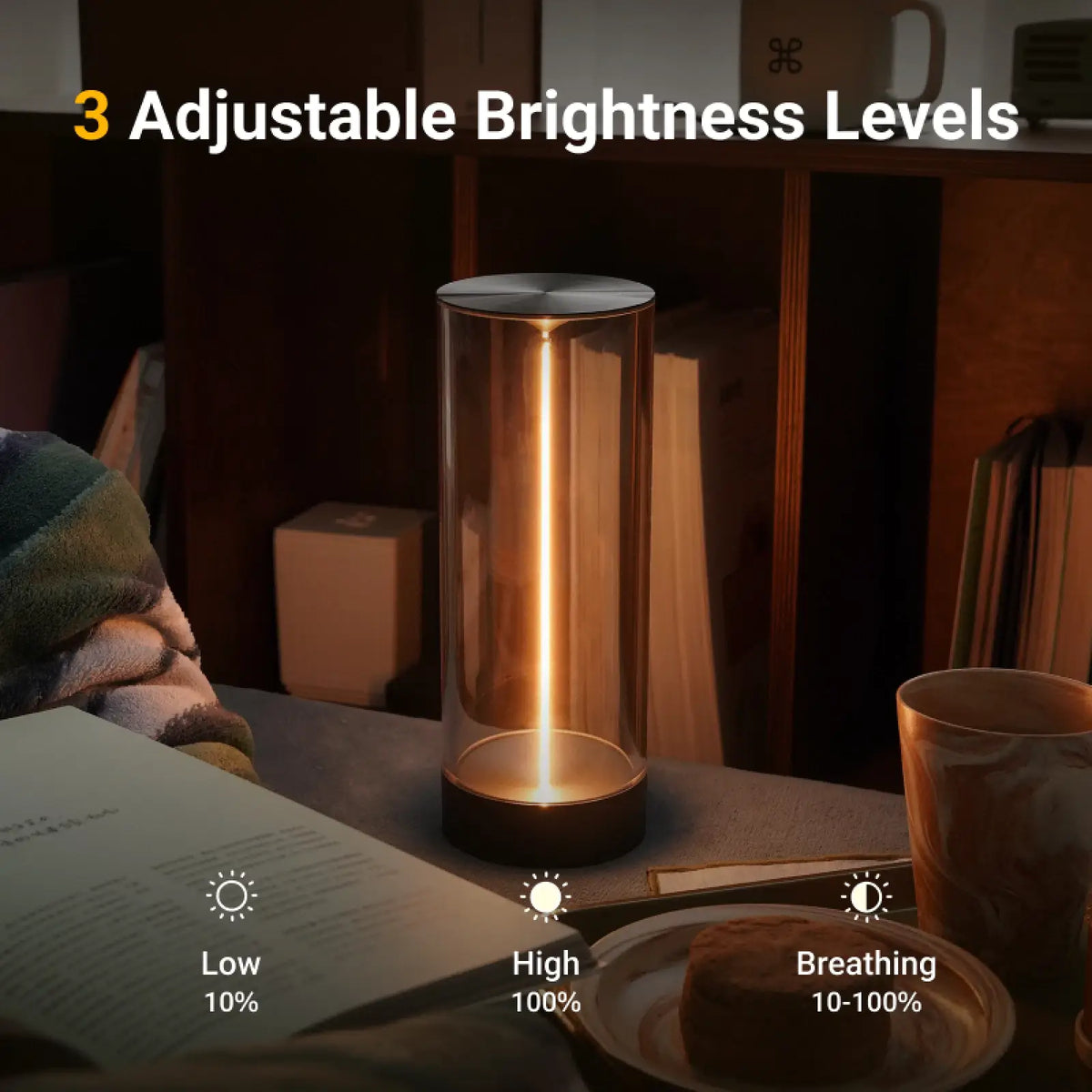 Minimalist Cordless LED Table Lamp Indoor Lighting - Tophatter Daily Deals