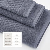 Cotton Diamond Waffle Weave Bath Towel Set - Grayson Collection Bath - Tophatter Daily Deals