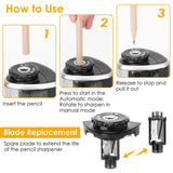 Auto Manual Electric Pencil Sharpener School, Office & Art Supplies - Tophatter Daily Deals