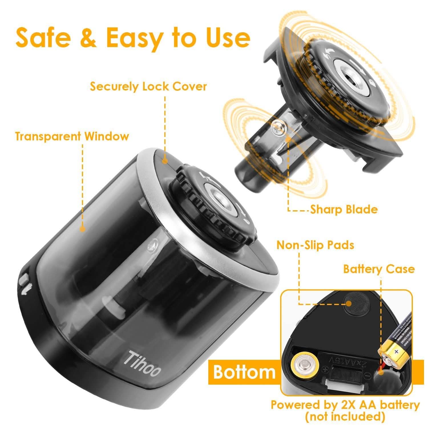 Auto Manual Electric Pencil Sharpener School, Office & Art Supplies - Tophatter Daily Deals