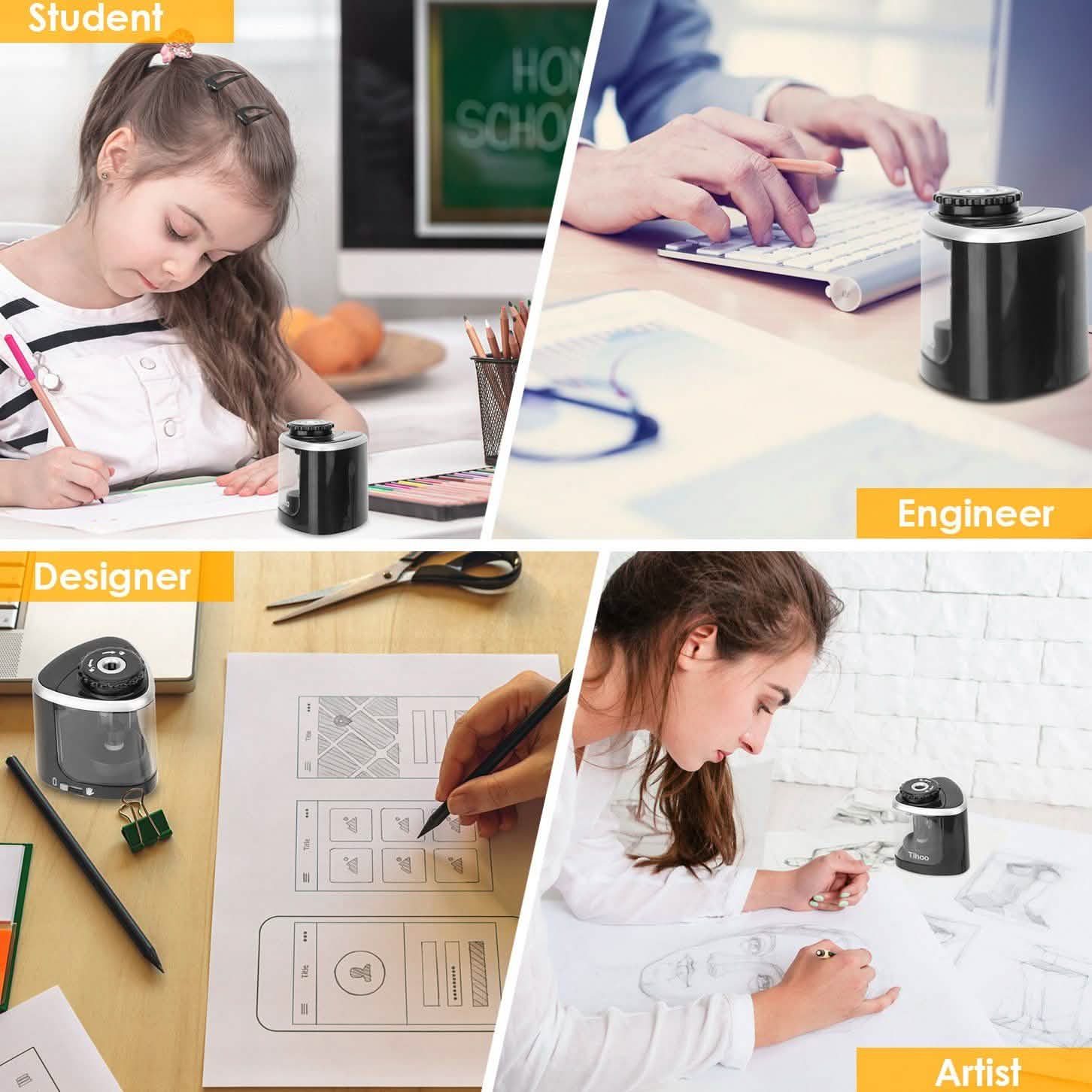 Auto Manual Electric Pencil Sharpener School, Office & Art Supplies - Tophatter Daily Deals