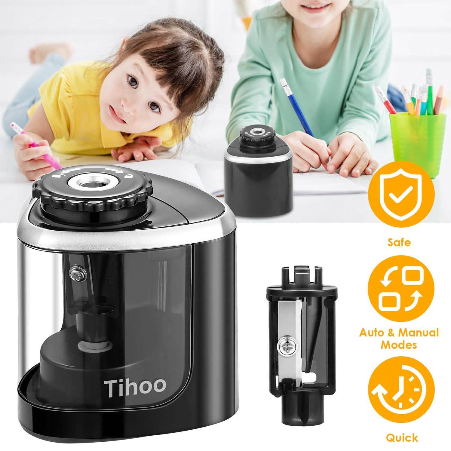 Auto Manual Electric Pencil Sharpener School, Office & Art Supplies - Tophatter Daily Deals