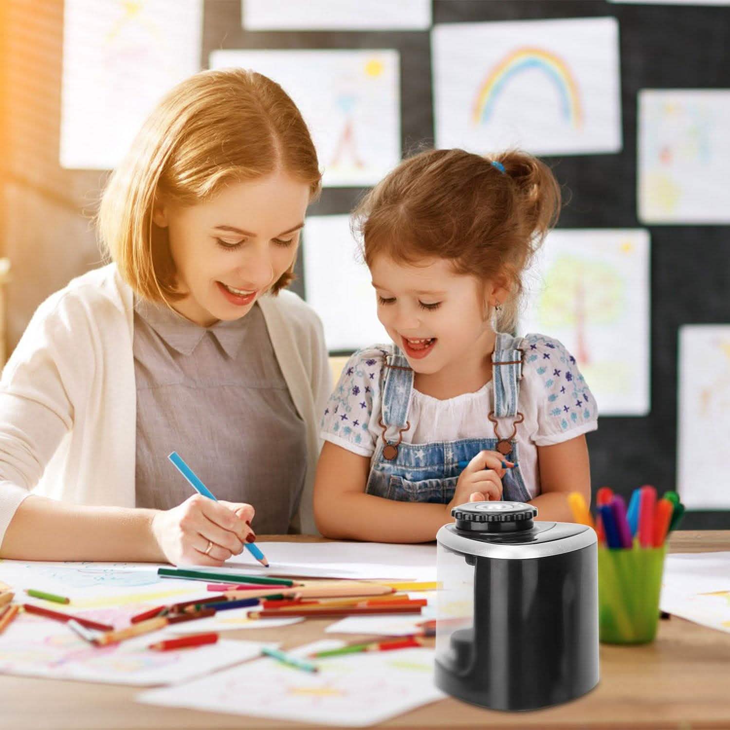Auto Manual Electric Pencil Sharpener School, Office & Art Supplies - Tophatter Daily Deals
