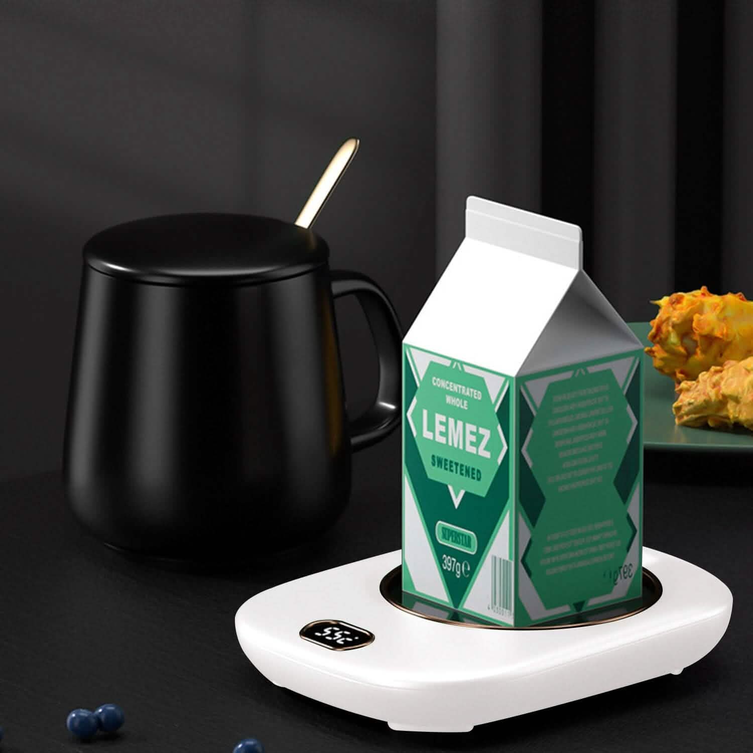 Auto Shut Off USB Coffee Mug Heating Plate with 3 Temperature Setting Kitchen Tools & Gadgets - Tophatter Daily Deals