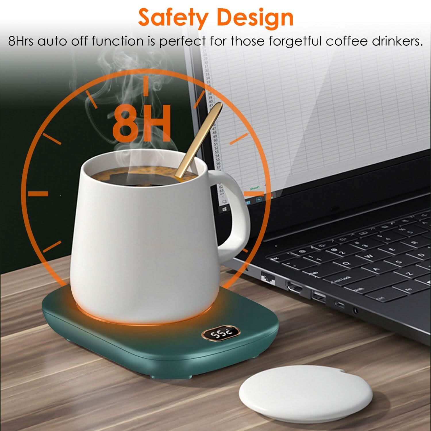 Auto Shut Off USB Coffee Mug Heating Plate with 3 Temperature Setting Kitchen Tools & Gadgets - Tophatter Daily Deals