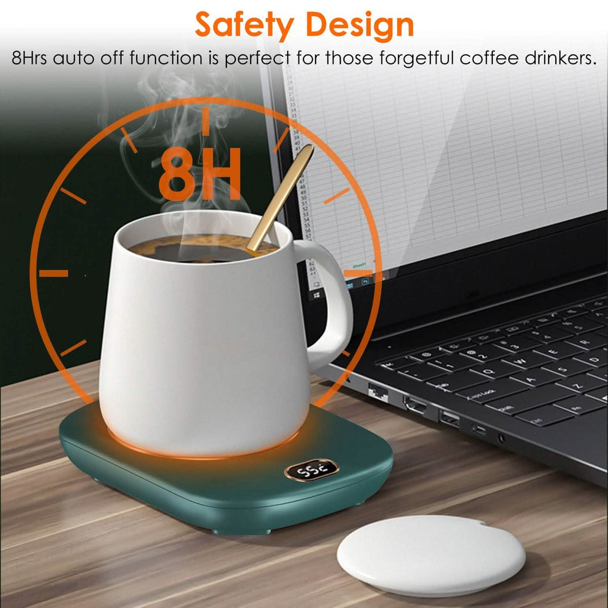 Auto Shut Off USB Coffee Mug Heating Plate with 3 Temperature Setting Coffee Makers & Accessories - Tophatter Daily Deals
