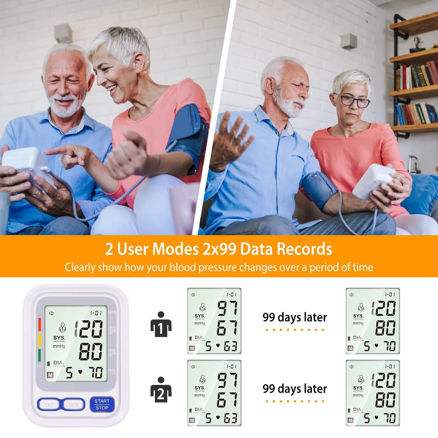 Automatic Arm Blood Pressure Monitor Digital Health & Wellness - Tophatter Daily Deals