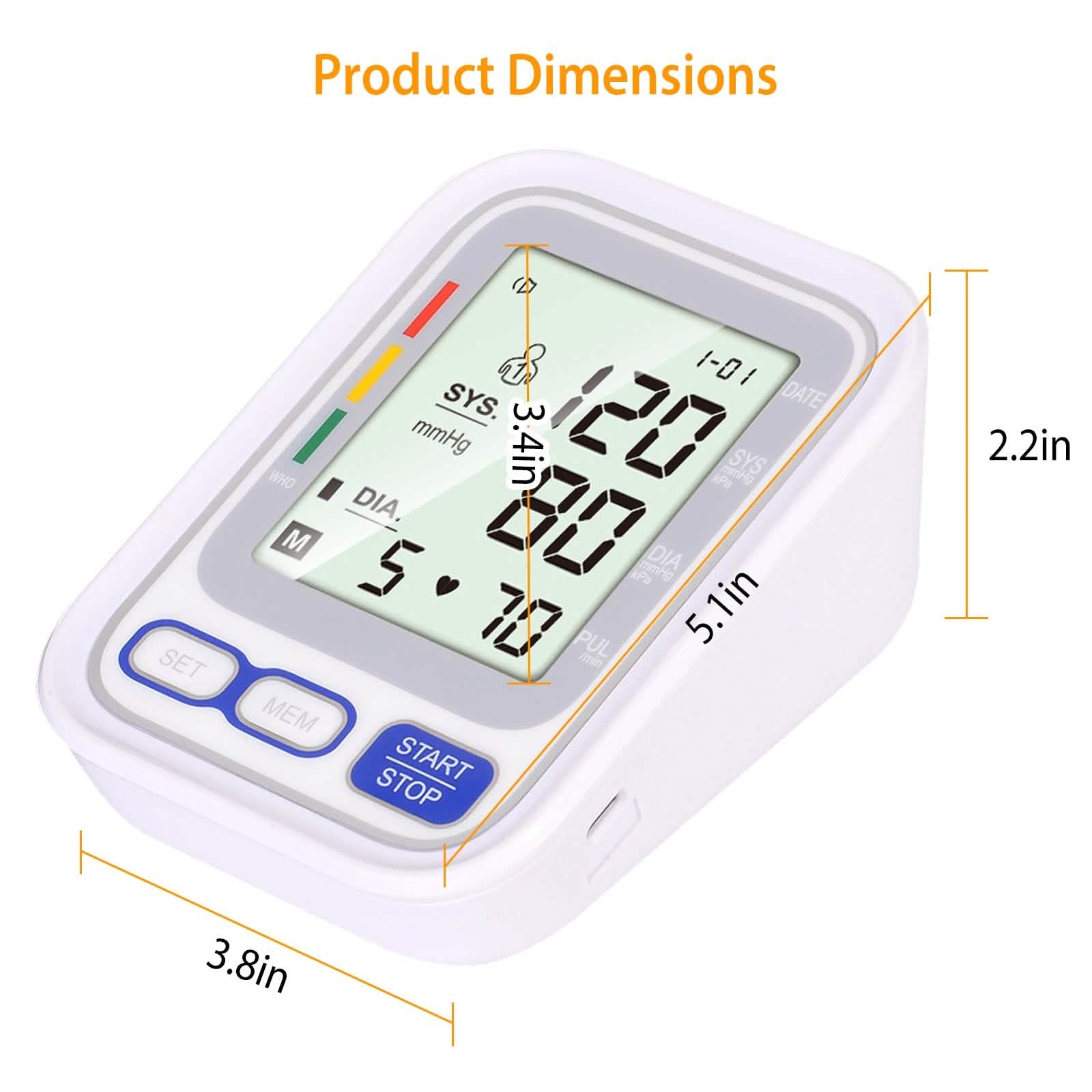 Automatic Arm Blood Pressure Monitor Digital Health & Wellness - Tophatter Daily Deals