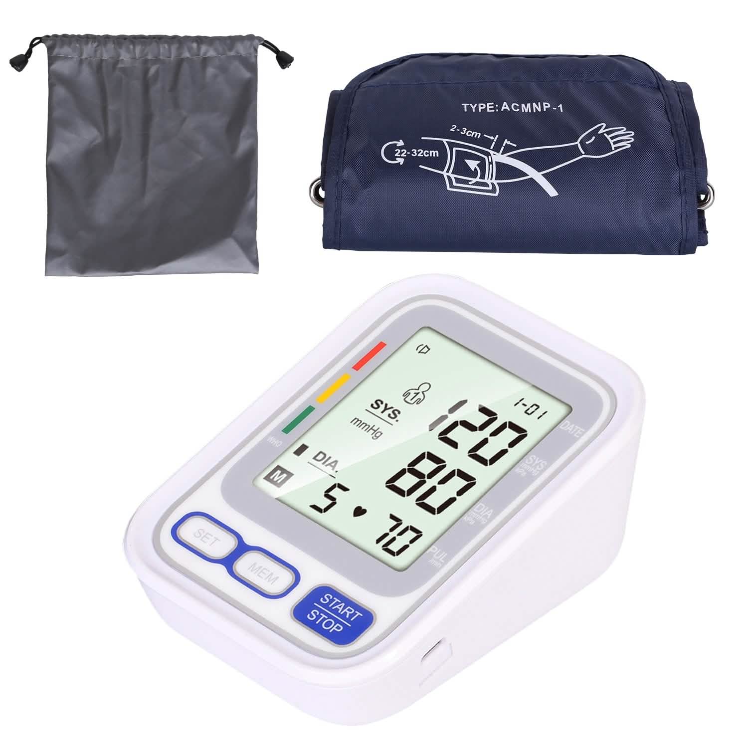 Automatic Arm Blood Pressure Monitor Digital Health & Wellness - Tophatter Daily Deals