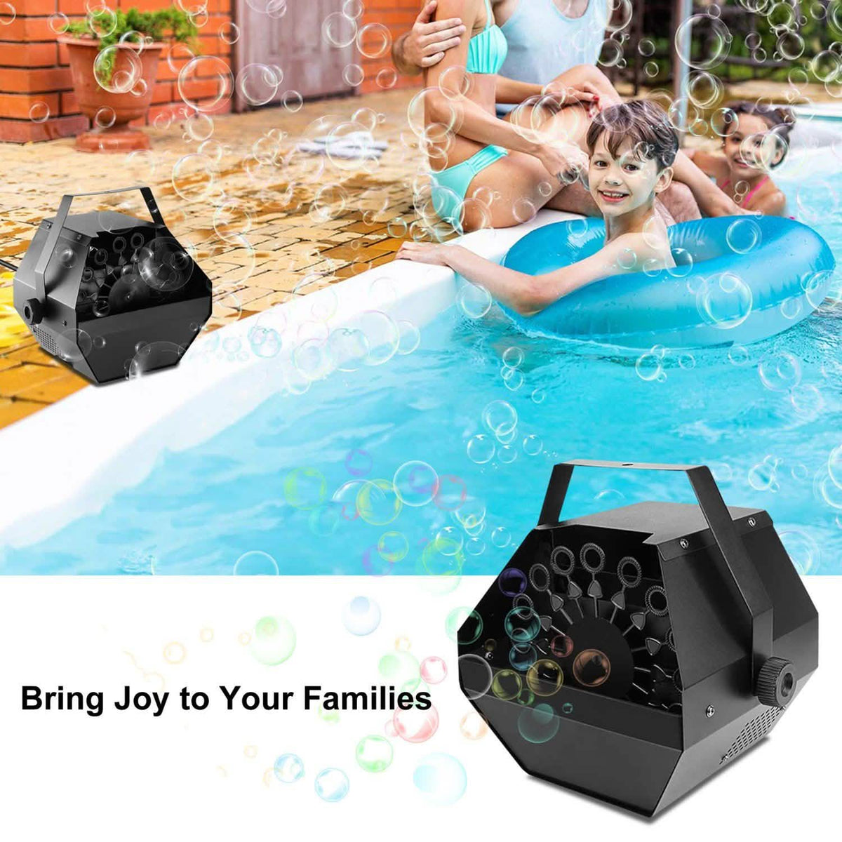 Automatic Bubble Machine 25W Seasonal Decor - Tophatter Daily Deals