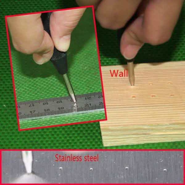 Automatic Center Pin Punch Strike Spring Loaded Marking Starting Holes Tool Home Improvement - Tophatter Daily Deals