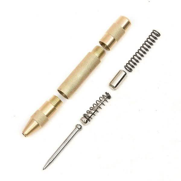 Automatic Center Pin Punch Strike Spring Loaded Marking Starting Holes Tool Home Improvement - Tophatter Daily Deals