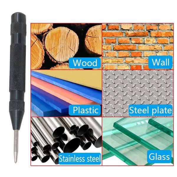 Automatic Center Pin Punch Strike Spring Loaded Marking Starting Holes Tool Home Improvement - Tophatter Daily Deals