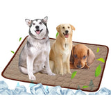 Automatic Cooling Dog Mat Washable Pet Sleeping Blanket Mat Coffee Pet Supplies - Tophatter Daily Deals