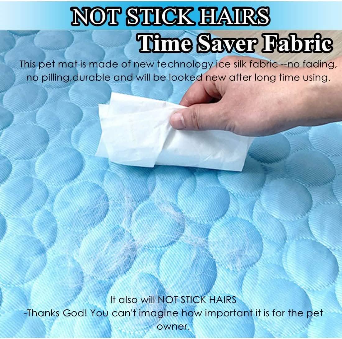 Automatic Cooling Dog Mat Washable Pet Sleeping Blanket Mat Pet Supplies - Tophatter Daily Deals