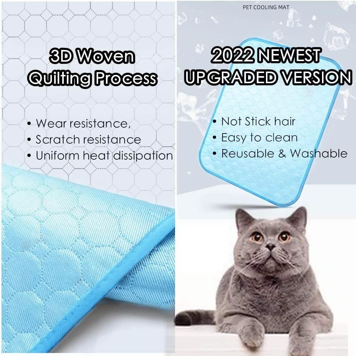 Automatic Cooling Dog Mat Washable Pet Sleeping Blanket Mat Pet Supplies - Tophatter Daily Deals