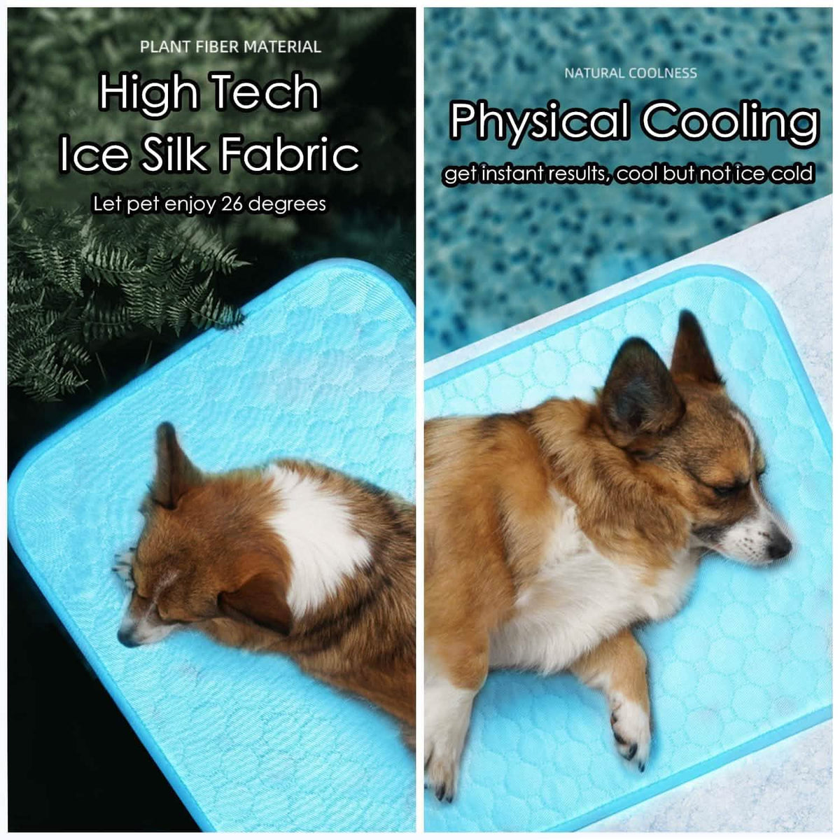 Automatic Cooling Dog Mat Washable Pet Sleeping Blanket Mat Pet Supplies - Tophatter Daily Deals