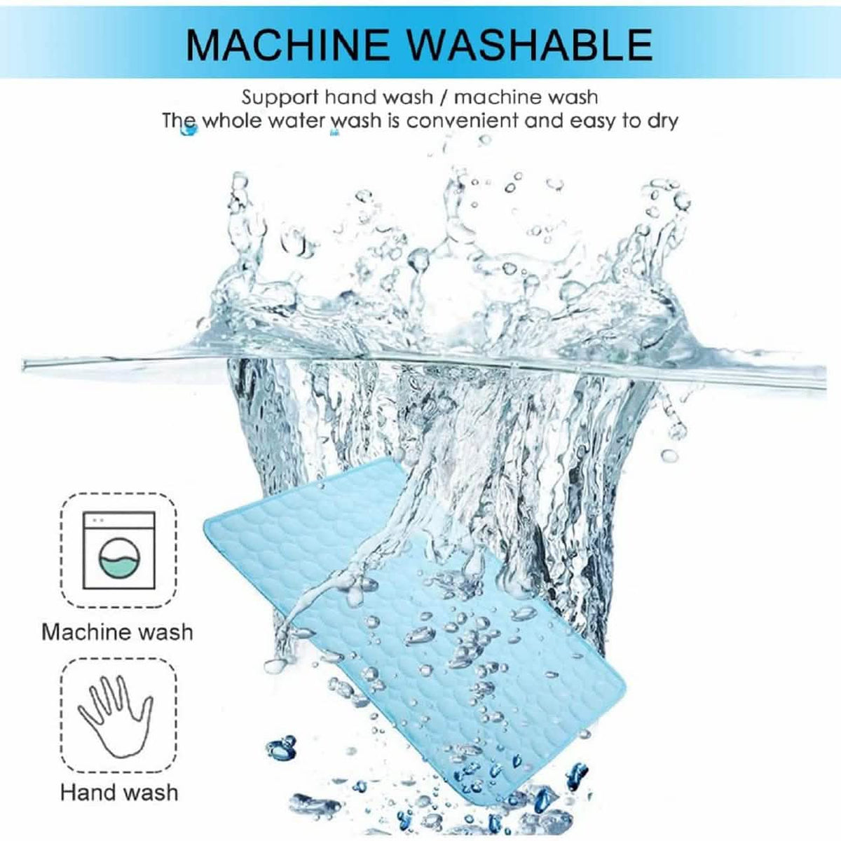 Automatic Cooling Dog Mat Washable Pet Sleeping Blanket Mat Pet Supplies - Tophatter Daily Deals