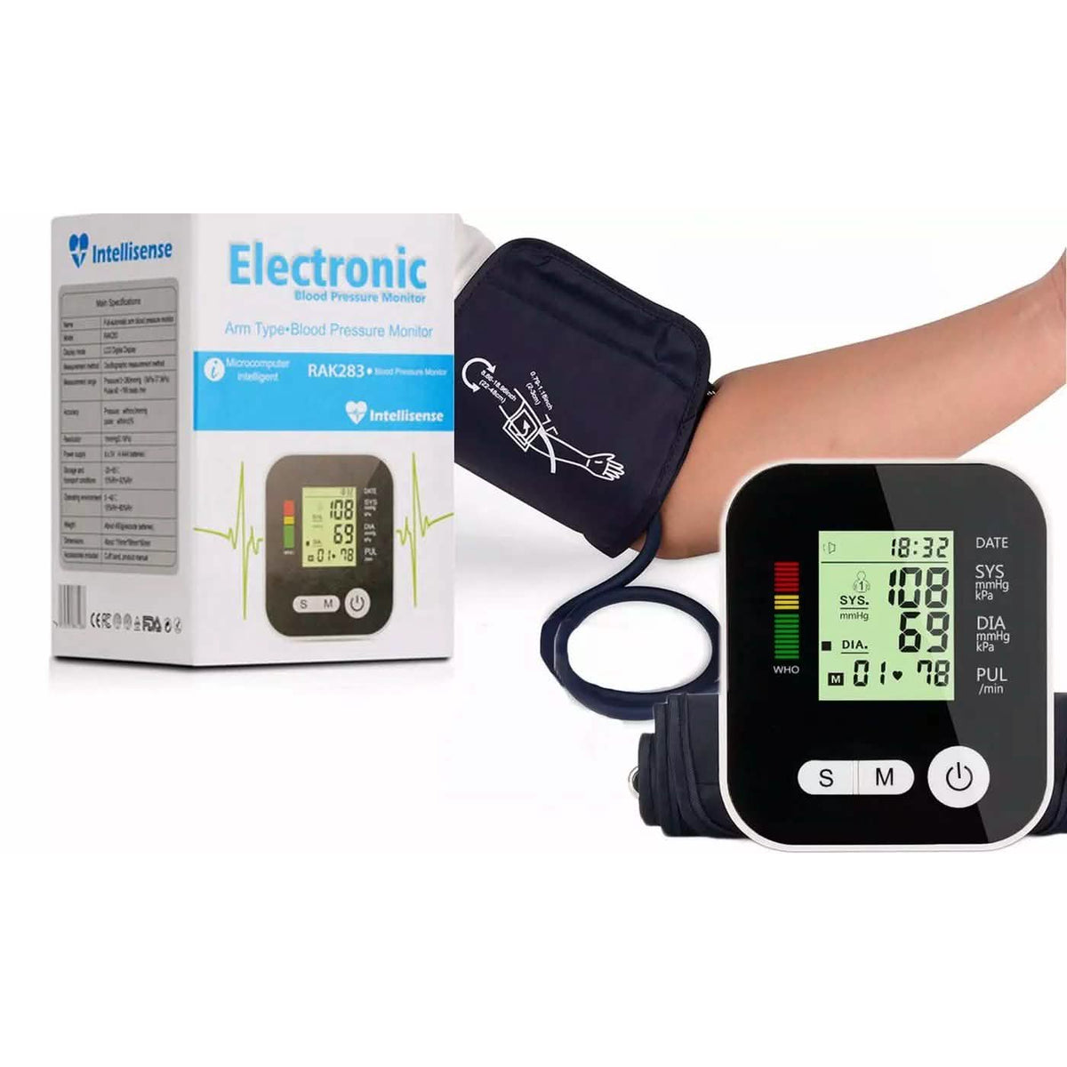 Automatic Digital Upper Arm Blood Pressure Cuff Monitor Sphygmomanometer Health & Wellness - Tophatter Daily Deals