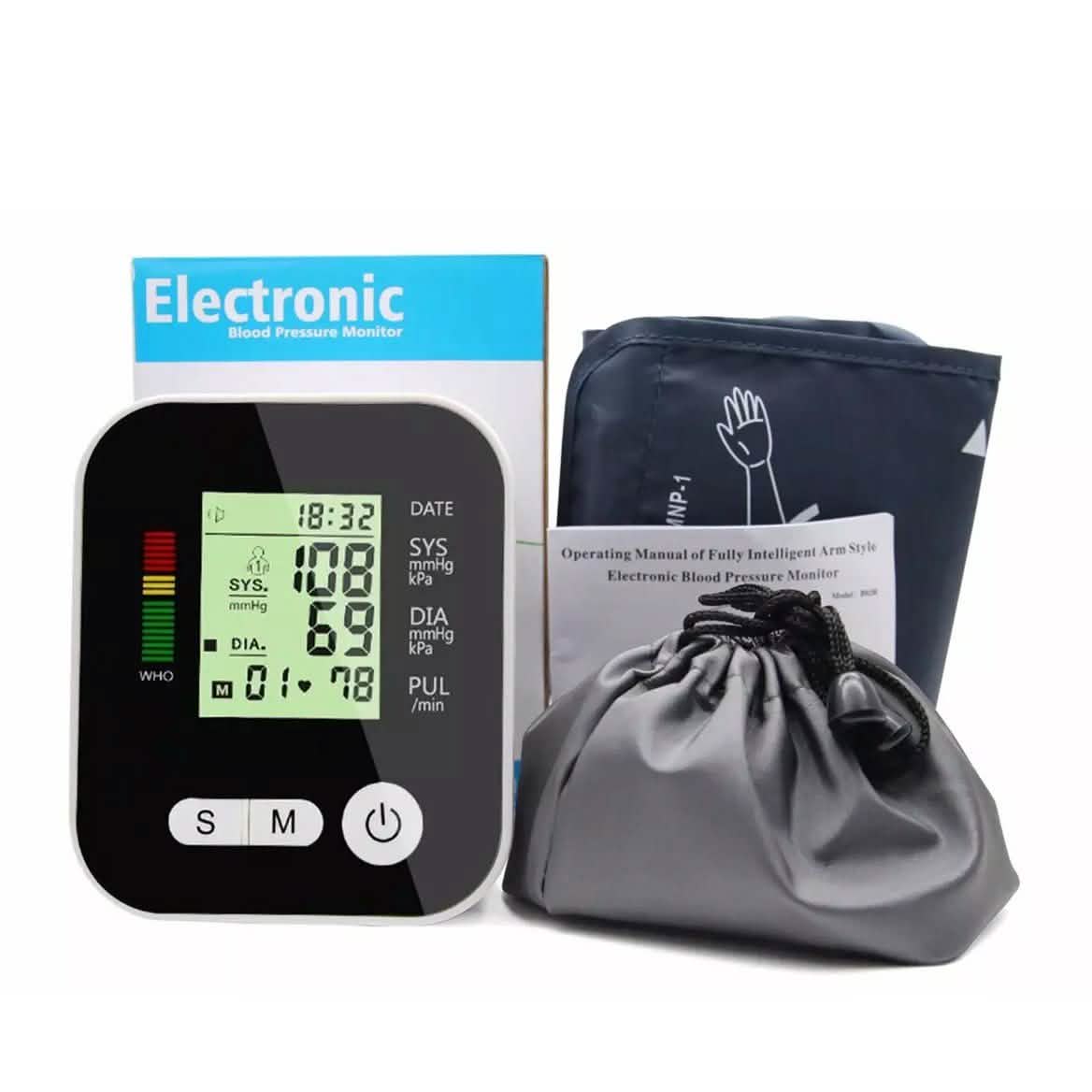 Automatic Digital Upper Arm Blood Pressure Cuff Monitor Sphygmomanometer Health & Wellness - Tophatter Daily Deals