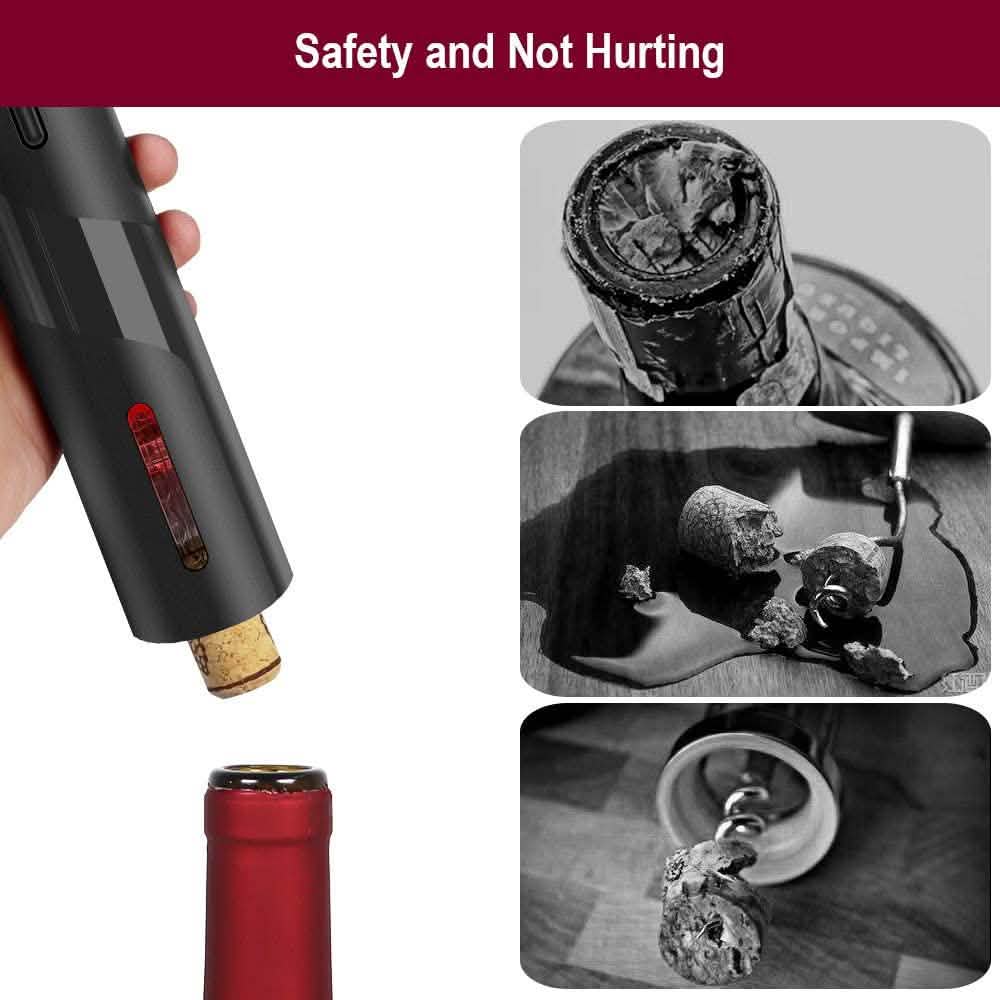 Automatic Electric Wine Bottle Corkscrew Opener Wine & Dining - Tophatter Daily Deals