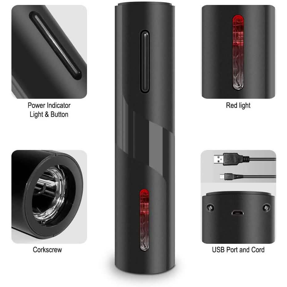 Automatic Electric Wine Bottle Corkscrew Opener Wine & Dining - Tophatter Daily Deals