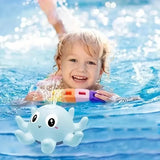 Automatic Induction Water Spray Small Octopus with Light Music Play Toys & Games - Tophatter Daily Deals