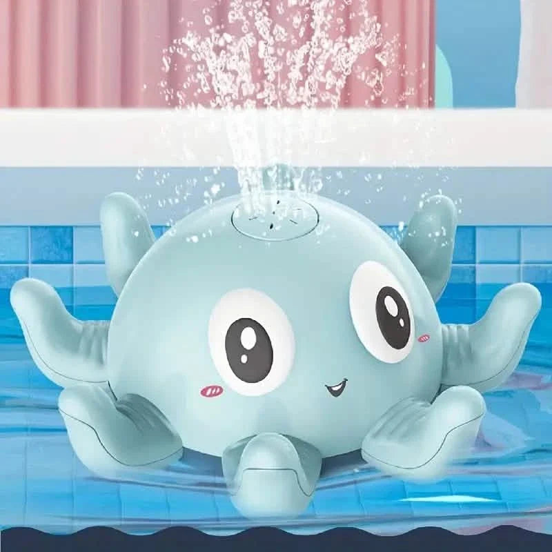 Automatic Induction Water Spray Small Octopus with Light Music Play Toys & Games - Tophatter Daily Deals
