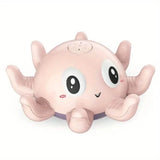 Automatic Induction Water Spray Small Octopus with Light Music Play Pink Toys & Games - Tophatter Daily Deals