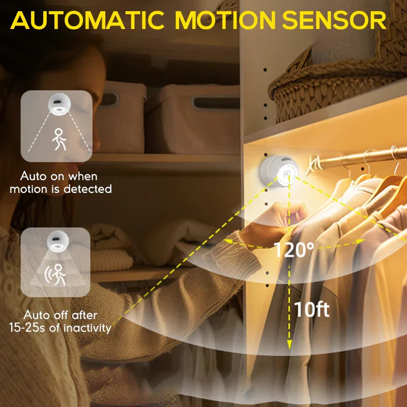 2 Pack 500 Lumens Motion Sensor Night Light