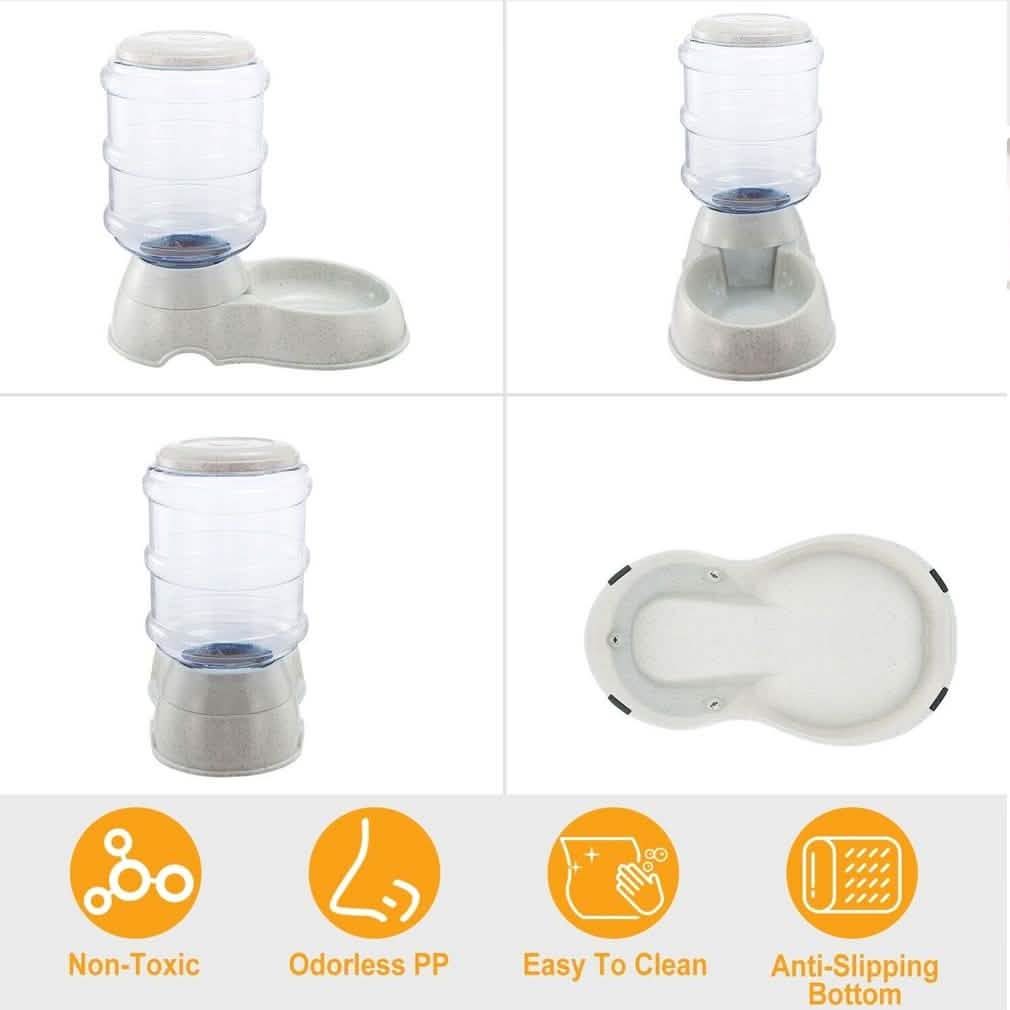 Automatic Pet Feeder Self-Dispensing Gravity Pets Food Dispenser Pet Supplies - Tophatter Daily Deals