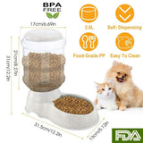 Automatic Pet Feeder Self-Dispensing Gravity Pets Food Dispenser Pet Supplies - Tophatter Daily Deals