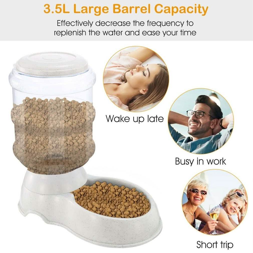 Automatic Pet Feeder Self-Dispensing Gravity Pets Food Dispenser Pet Supplies - Tophatter Daily Deals