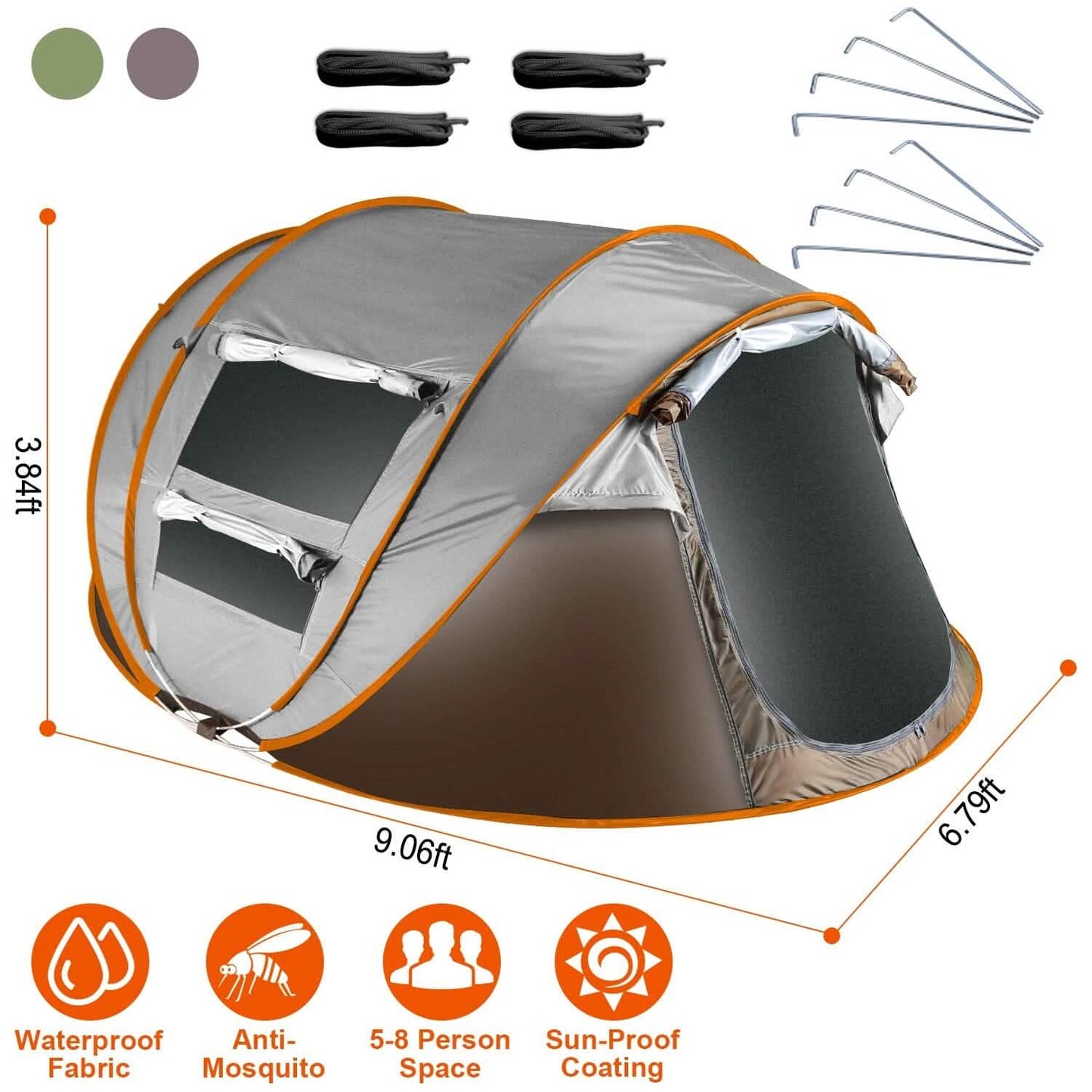 Automatic Pop Up Camping Tent Outdoor Recreation - Tophatter Daily Deals