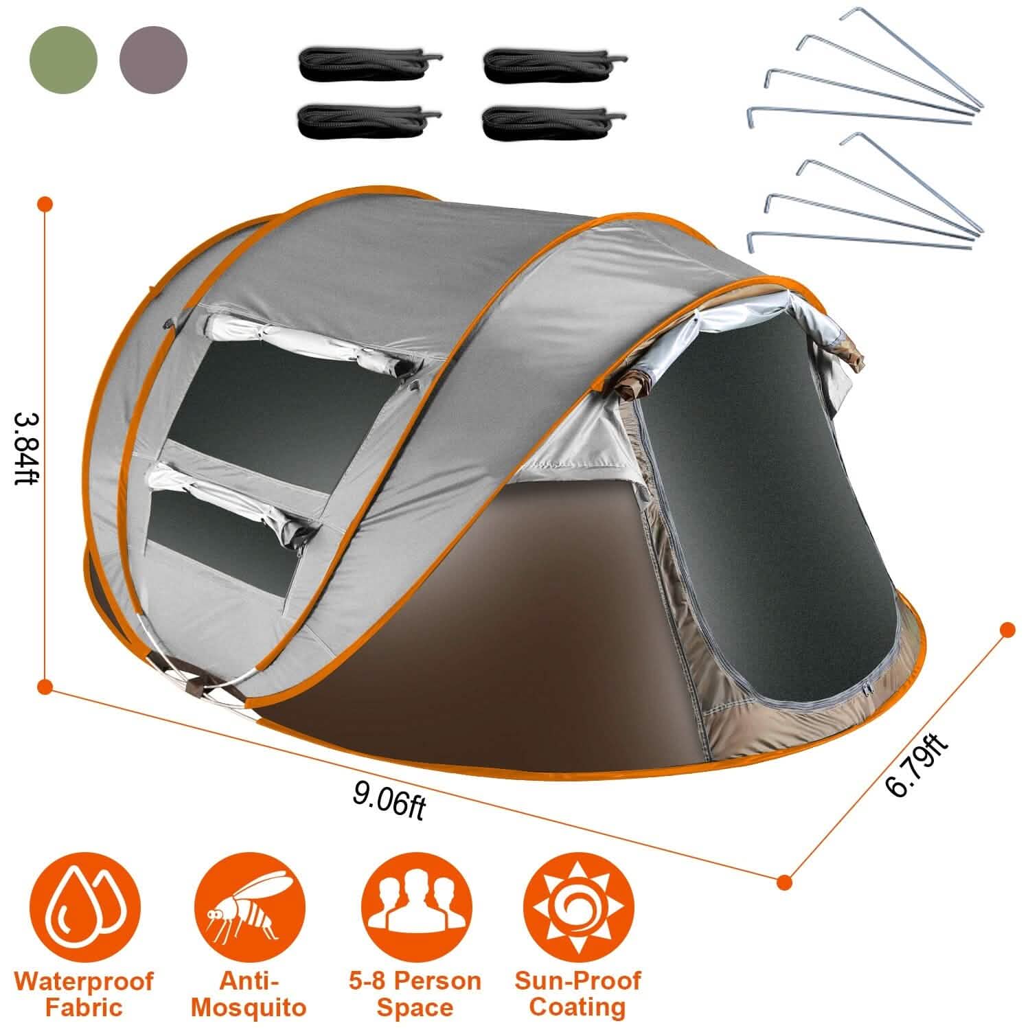 Automatic Pop Up Camping Tent Outdoor Recreation - Tophatter Daily Deals