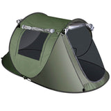 Automatic Pop Up Camping Tent Green 3-4 Persons Outdoor Recreation - Tophatter Daily Deals