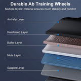 Automatic Rebound Anti-Slip AB Roller Wheel with Knee Pad Holder Fitness & Exercise - Tophatter Daily Deals