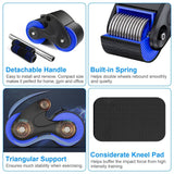 Automatic Rebound Anti-Slip AB Roller Wheel with Knee Pad Holder Fitness & Exercise - Tophatter Daily Deals
