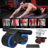 Automatic Rebound Anti-Slip AB Roller Wheel with Knee Pad Holder Fitness & Exercise - Tophatter Daily Deals