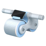 Automatic Rebound Anti-Slip AB Roller Wheel with Knee Pad Holder Gray Fitness & Exercise - Tophatter Daily Deals