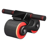 Automatic Rebound Anti-Slip AB Roller Wheel with Knee Pad Holder Red Fitness & Exercise - Tophatter Daily Deals