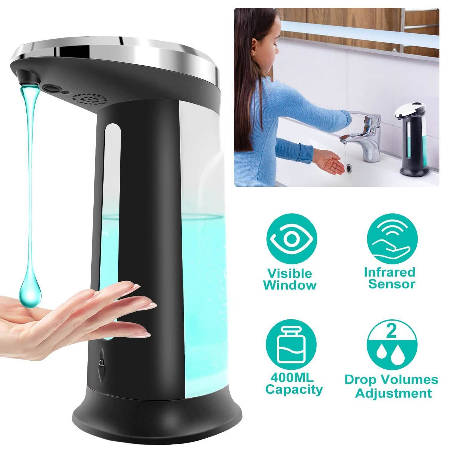 Automatic Soap Dispenser 400 ML/16.9 Oz Kitchen Tools & Gadgets - Tophatter Daily Deals