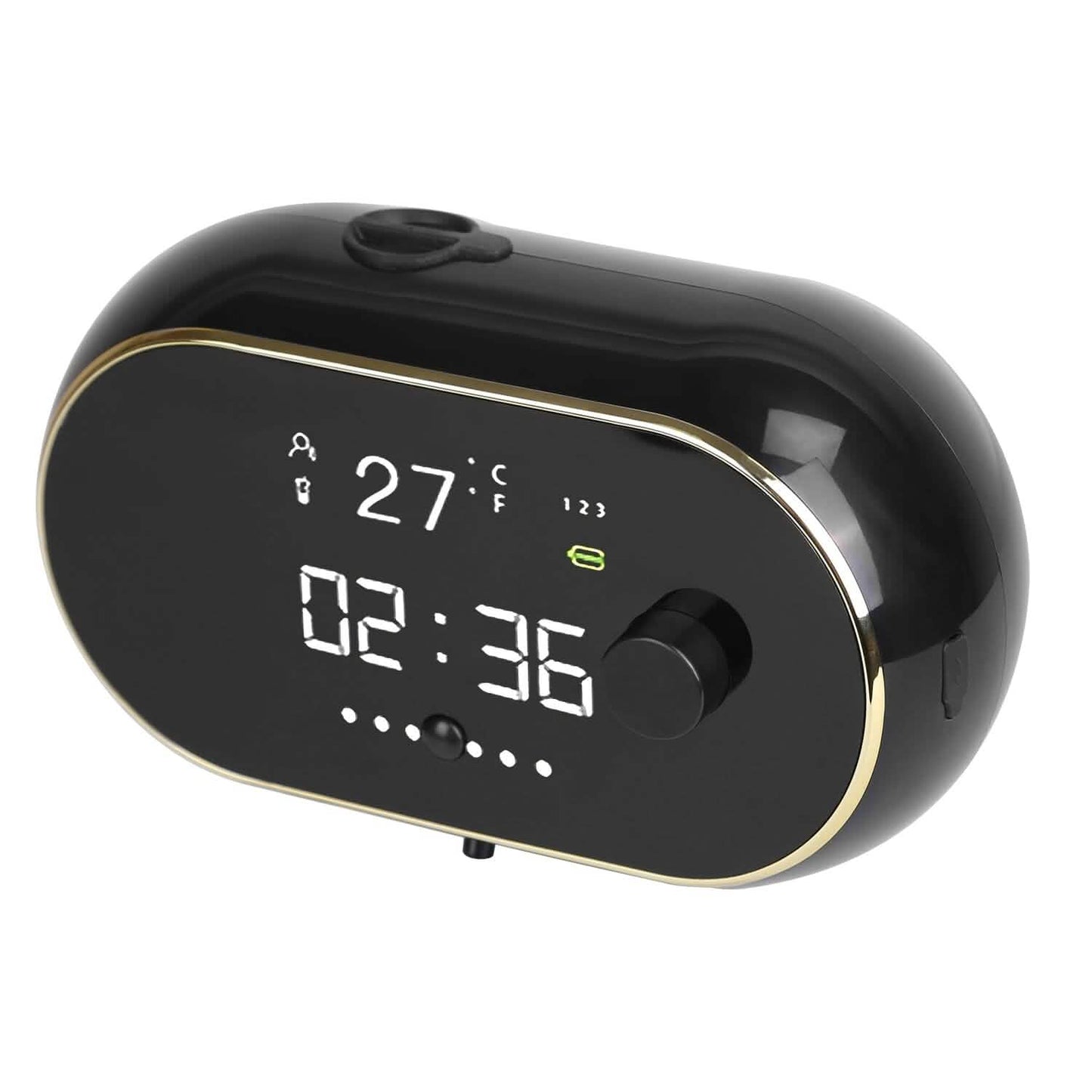 Automatic Soap Dispenser Wall Mounted Hand Free with Clock Temperature Bath - Tophatter Daily Deals