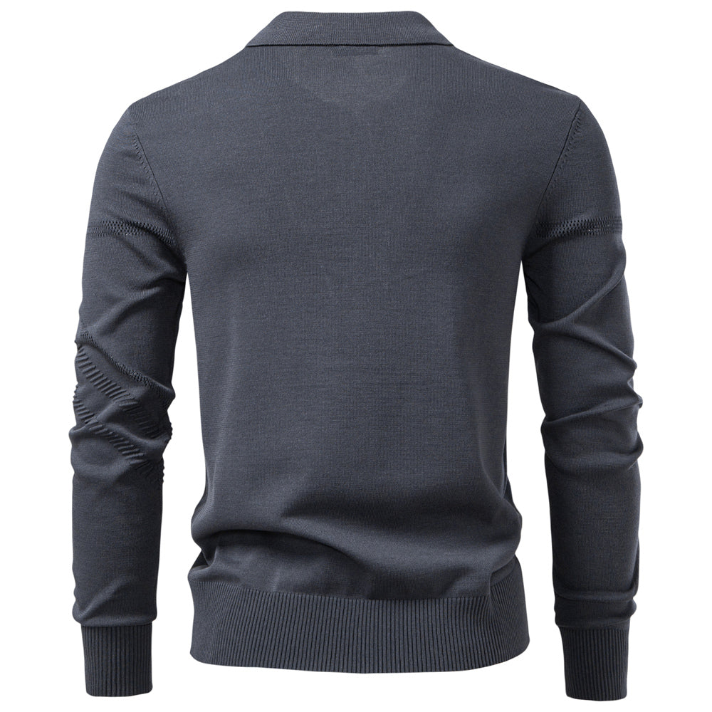 Autumn Winter Thermal Comfort Mens Polo Shirt Men's Clothing - Tophatter Daily Deals