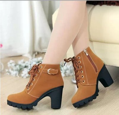 Supportive Women's Ankle Boots - Lace-Up, Suede, Autumn - Tophatter Daily Deals