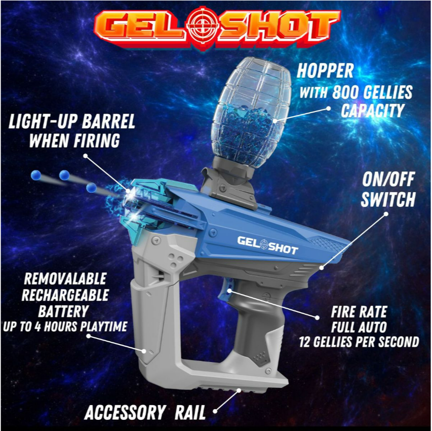 AVALANCHE GEL SHOT BLASTER BLUE - FULL AUTO - Tophatter's Army Deals PAINTBALL - Tophatter Daily Deals