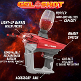 AVALANCHE GEL SHOT BLASTER RED - FULL AUTO - Tophatter's Army Deals PAINTBALL - Tophatter Daily Deals