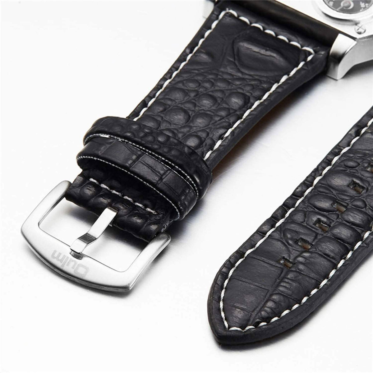 Avaner Mens Big Face Dual Time Zone Leather Strap Sport Watch Watches - Tophatter Daily Deals